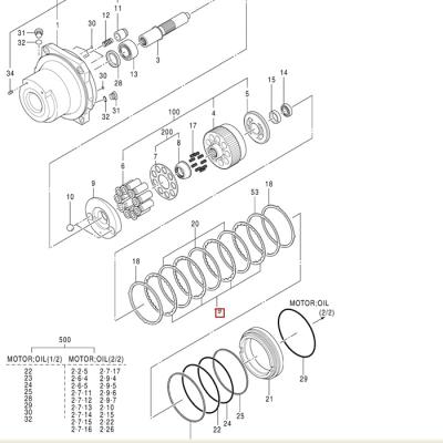 China Building Material Shops 0419808 Flat Disc Excavator Hydraulic Walking Motor For Hitachi zaxis450lc zaxis800 zaxis330lc Excavator Hydraulic Parts for sale
