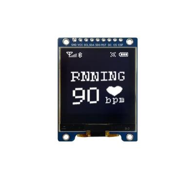 China 9 Pin SH1107 Parallel Interface Small OLED Micro 128x128 1.5 OLED SPI IIC Module With PCB Board 1.5 Inch for sale