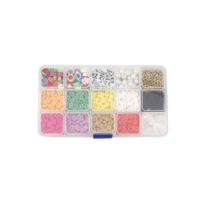 China Birthday Engagement Gift Party Wedding Boxed Cartoon Seafood Creature Soft Pottery Sliced Bead Letters Acrylic Loose Beads Diy Jewelry Accessories for sale