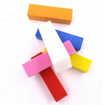 China Sponge Mini Size Quality Nail Buffer Block Nail Buffing Sponge orange, white, red, blue,green, for sale