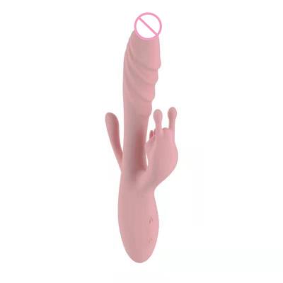 China High quality hot sale three heads masturbation heating vibrator harem stimulate female masturbation vibrator for sale