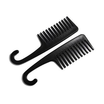 China High Quality Salon Hair Comb Wide Tooth Shower Combs Large Curl Wet Combs Detangling Hair Brush for Wet or Curly Long Plastic for sale