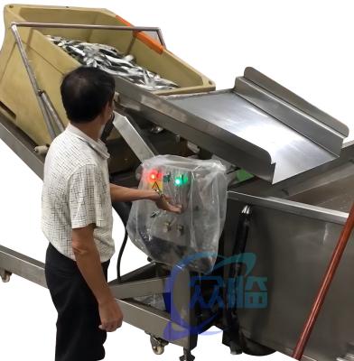 China Stable Industrial Prawn Processing Equipment , Anti Erosion Shrimp Lifting Machine for sale