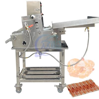 China 60-80pcs/Min Cooked Shrimp Sushi Cutting Machine Sushi Shrimp Belly Cutter for sale