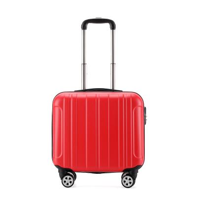 China ABS 16" Custom Logo Printing Boarding Small Luggage Custom Made For Kids Suit Hand Case for sale