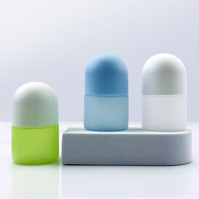 China Eco-Friendly PP 20ml Mini Roll On Perfume Bottles Plastic Ball Roller Bottle For Cosmetic Packaging for sale