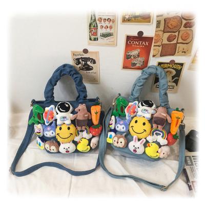 China itabag wholesale new fashion cartoon style ladies shoulder bag smile face doll cute messenger bag handbag wholesale for sale