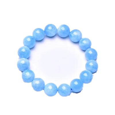 China Trendy Beaded Bracelets 8MM Fashion Blue Simple Crystal For Jewelry Sea for sale