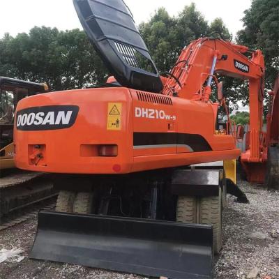 China DH210 Excavadora Usada de Rodas Doosan 21 toneladas Construção Robusta à venda