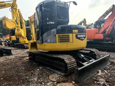 China Compacto de segunda mão Komatsu PC78US Excavadora 7 toneladas Komatsu Crawler Excavadora à venda