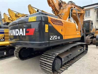 China 22 toneladas R220-9 Excavadora de segunda mão Hyundai Digger 112KW Potência Bom estado à venda