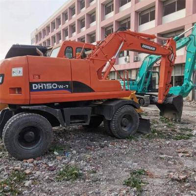 China Excavadora de rodas de 15 toneladas usada Doosan DH150W-7 Design ergonômico à venda