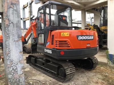 China Compacto Doosan DH55 Usado Excavador Doosan 5 toneladas Excavator com motor ISUZU à venda