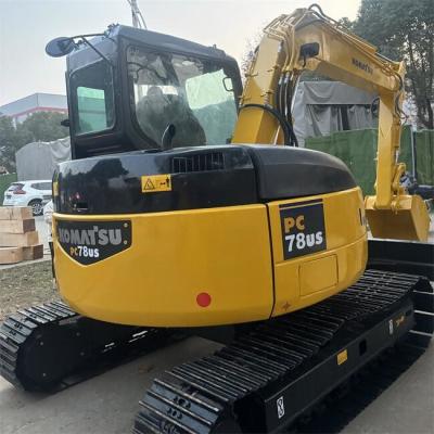 China Excavadora de segunda mão Komatsu PC78US 7 toneladas usada Excavadora de rastreador Komatsu à venda