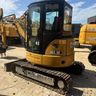 China gebruikte rupsgraafmachine Type CAT 303.5E Tweedehands minigraafmachine 3500KG Te koop