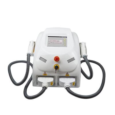 China Portable Acne Treatment 2021 Dual Handles Laser / IPL / / Hair Removal Machine for sale