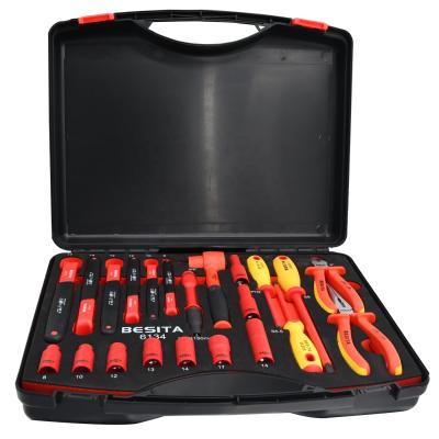 Cina BESITA 22PCS VDE Insulated hand tools set GS hybrid cars battery tool in vendita