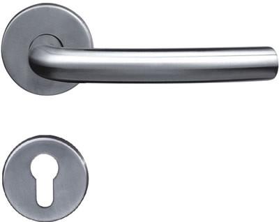 Chine Poignées de porte durables d'acier inoxydable de coin rond, leviers de porte intérieure à vendre