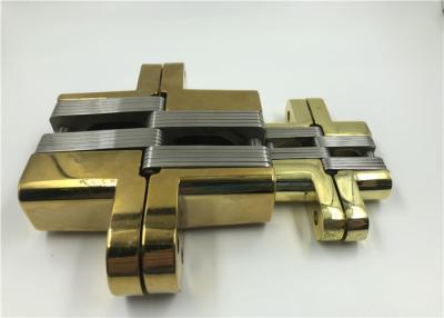 China Front Door Stainless Steel Concealed Hinges With PVD And GP Coated for sale