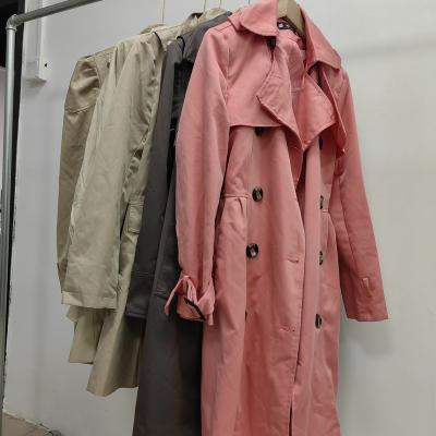 China Wholesale Fashion Used Long Winter Coat Trendy Mid Length Clothing Plus Size Winter PU Coats Jackets Leather Outdoor Women Used Clothes for sale