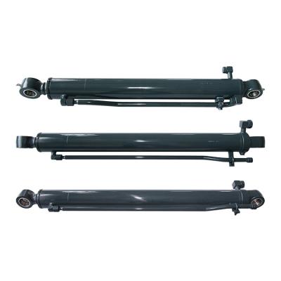 China Construction works Double Acting Hydraulic Oil Cylinder Used For Front Loader And Backhoe Loader for sale
