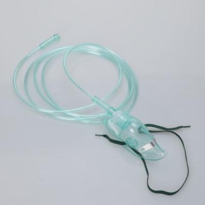 China CE ISO Certified Disposable Medical Pvc Oxygen Mask With Tubing en venta