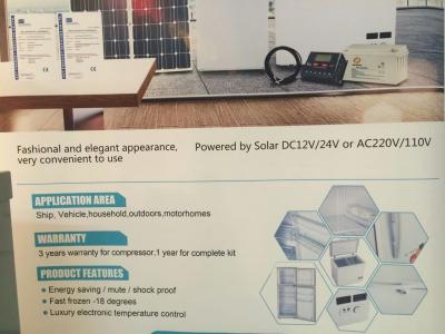 China DC12V 128L Solar power fridge for Africa,middle east,South America. for sale