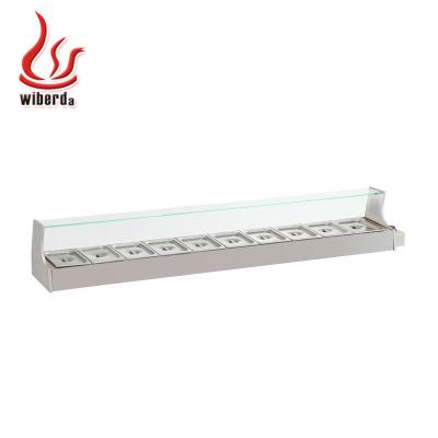 China Single-temperature commercial 1.8m countertop heat pizza worktable showcase for sale