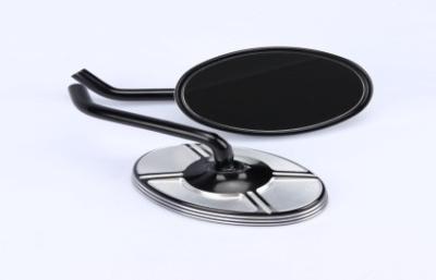 China Aluminum Alloy Rearview Mirror Series Anti-Glare and Weatherproof Round Black Motorcycle Rearview Mirrors for sale