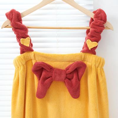 China Super Absorbent QUICK DRY Hot Selling Quick Drying Women's Microfiber Spa Shower Towel Bath Skirt for sale