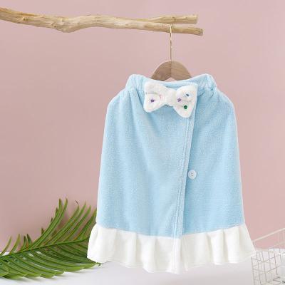 China Wholesale QUICK DRY Superfine Fiber Bowknot Beauty Salon Towel Soft Weft Weft Knitting Beautiful Bath Towel Skirt Bath Skirt For W for sale