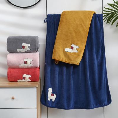 China QUICK DRY Custom Cotton Gift Box Single Dyed 100% Towel Bundle Set With Wide Jacquard Satin for sale