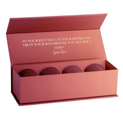China Private Label Recyclable Purple Scented Hard Paper Candles Gift Set Magnetic Box Box For Candle Jar for sale
