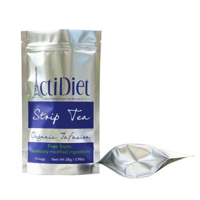 China BIODEGRADABLE custom aluminum foil/laminated tea bags stand up zipper bag for tea bag/tea packaging for sale