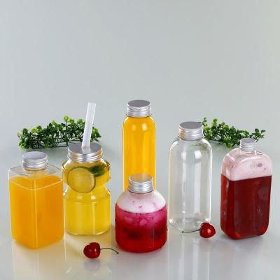 China New Pet 300ml/350ml/400ml/500ml Empty Food Packaging Plastic Beverage Juice Drinking Bottle for sale