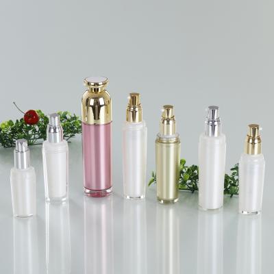 China Various Capacity Wholesale Acrylic Cosmetic Pump Skin Care Cosmetic Bottles for sale