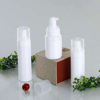 China 2020 Wholesale White Cylinder Pet Personal Care Plastic Foam Pump Bottle 100ml 120ml 150ml 200ml 250ml Clear for sale