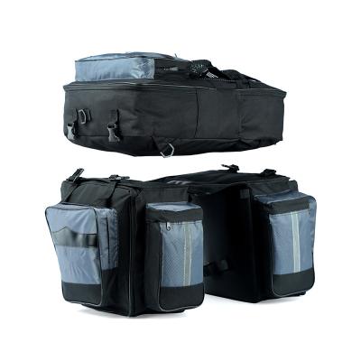 China MOYYI Outdoor Cycling Bike Bag Bicycle Panniers with Adjustable Hooks, Carry Handle, Thoughtful Trim and Big Pockets for sale