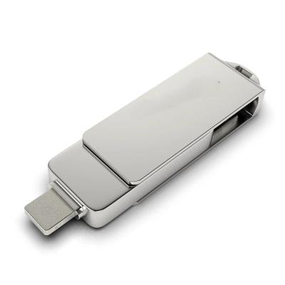 China USB 3.0 Otg USB 3.0 Otg PenDrive USB 3in1 High Speed Data Factory Price Saving Multifunctional Rotating Flash Drive For Iphone for sale
