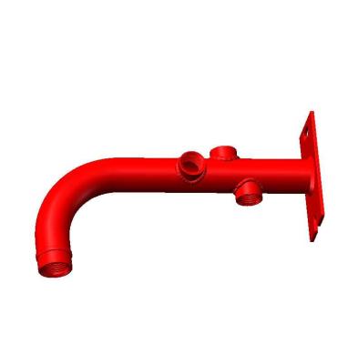 China Contemporary Red Bowed Popular Underfloor Heating Product Expansion Tank Bracket for sale