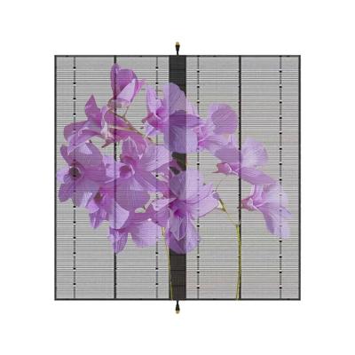 China P3.9-7.8Q10T transparentes LED-Anzeigen-Glasfenster 266*250 zu verkaufen
