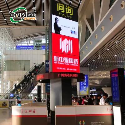 중국 주도하는 화면 광고 방송 디스플레이 이사회 프로그램 가능한 LED 디스플레이를 회전시키는 야외 HD 판매용
