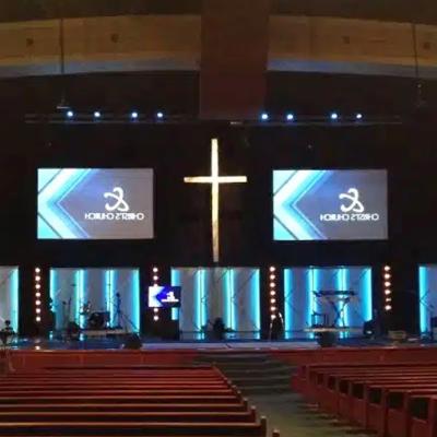 Cina P1.25 P2 P2.5 Interno LED Video Wall Panel Interno fisso LED Display schermo pubblicitario per eventi di chiesa in vendita