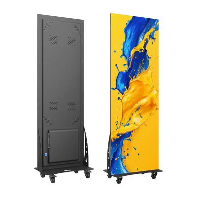 China P2.5 P3 Outdoor Advertising LED Poster Display P1.86 P2 Indoor Digital Led Poster Screen for Shop Mall for sale