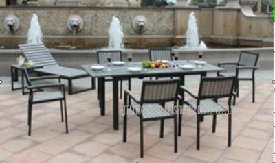China All Weather Patio Furniture Dining Sets / 7 Pc Patio Dining Set For 6 Person for sale