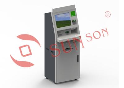 China Hotel Self Payment Multifunction Check In / Out Kiosk RFID Card Dispenser for sale