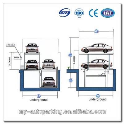 China -1+1, -2+1, -3+1 Soluciones para sistemas de estacionamiento de diseño de fosas en venta