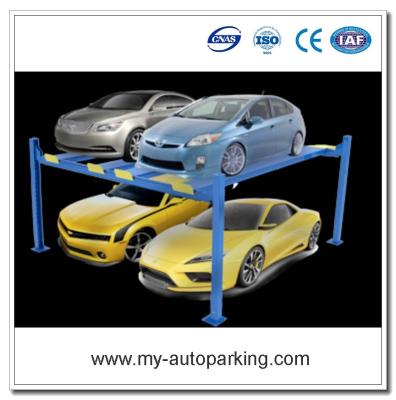 China 4 Post Wide Standard Lift /Four Post Double Car Parking Lift / 2 Level Parking LiftChina Manufacturers for sale
