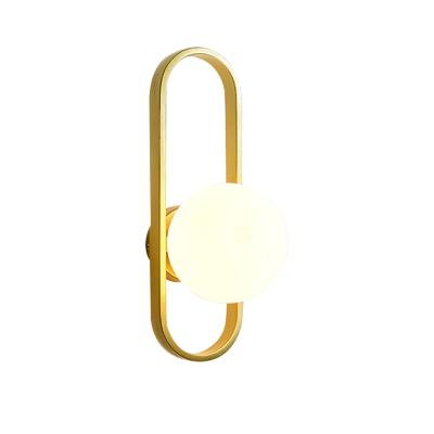 China Brass Nordic Modern Luxury Antique Indoor Gold Room Indoor Wall Lamp for sale