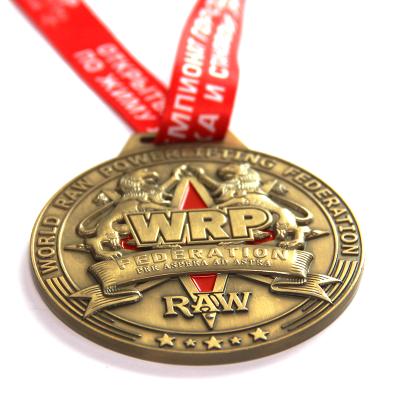 China Quality Custom Antique Gold Sports Award Medal for Federation for sale